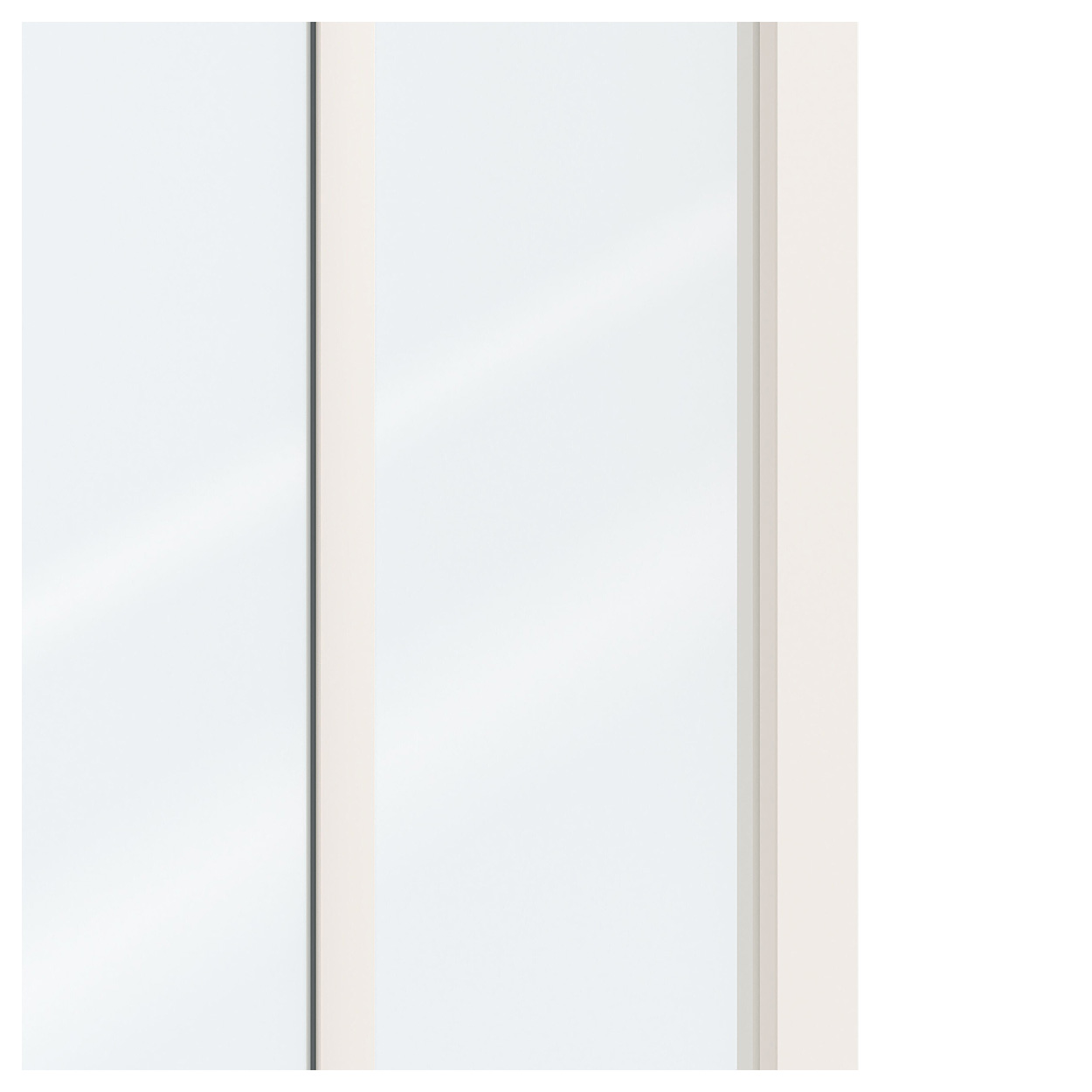 Binnendeur Skantrae SSL 14617 Blank Glas Wit Gelakt